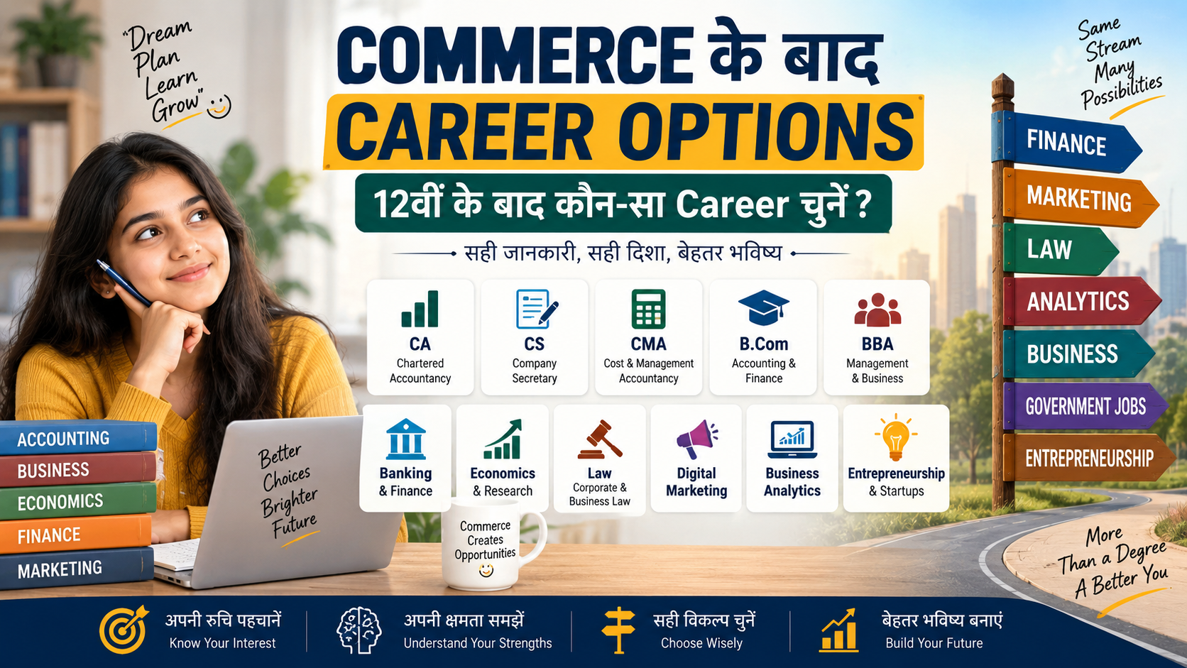 Commerce के बाद Career Options: 12वीं के बाद कौन-सा Career चुनें?