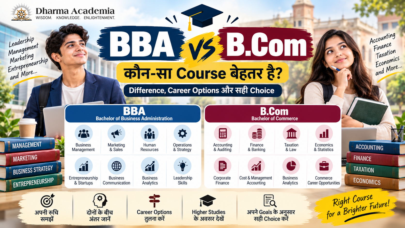 BBA vs B.Com: कौन-सा Course बेहतर है? Difference, Career Options और सही Choice